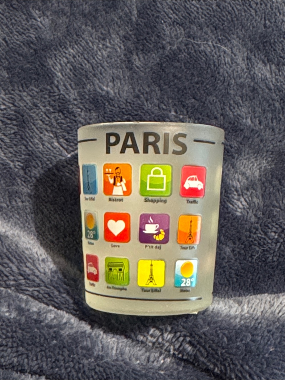 Paris Souvenir Glass  shot glass - Multicolor Icons
